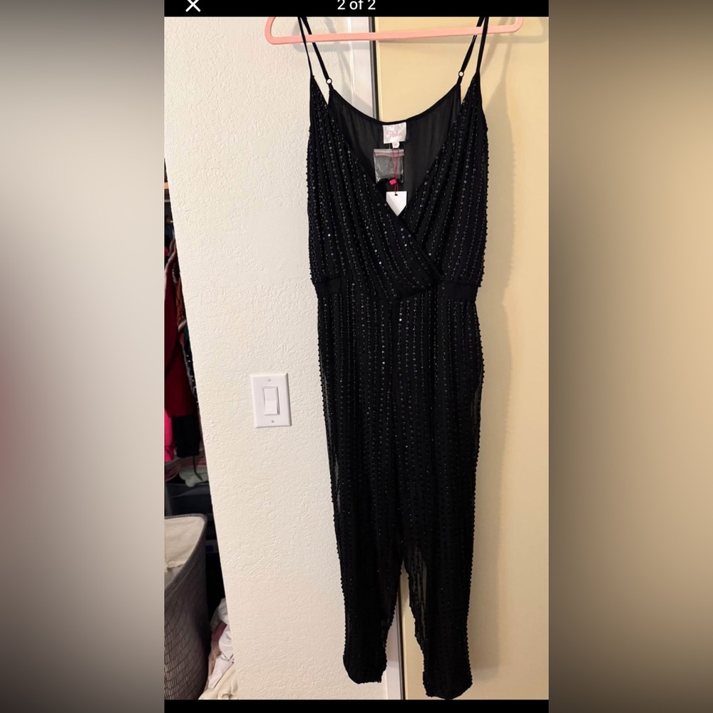 Elegant Black Beaded Dress